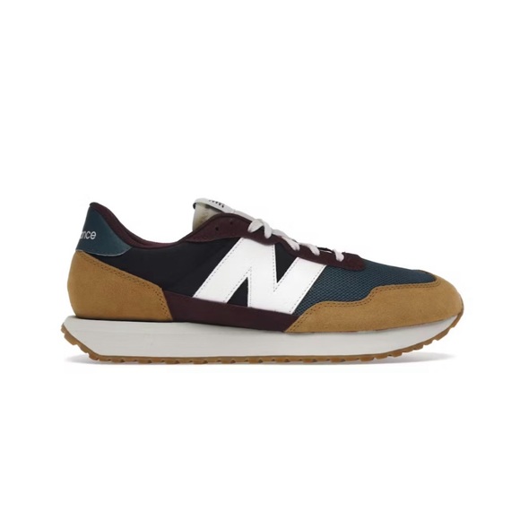 NWOT NEW BALANCE 237 Workwear Men's Teal and Burgundy Sneakers Size 12 - Picture 1 of 12